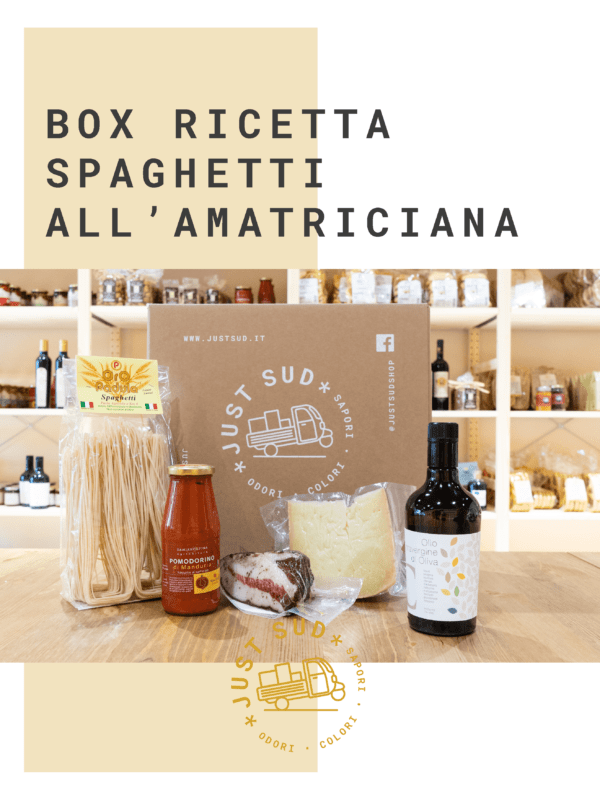 Box pasta alla amatriciana spaghetti ricette Italia