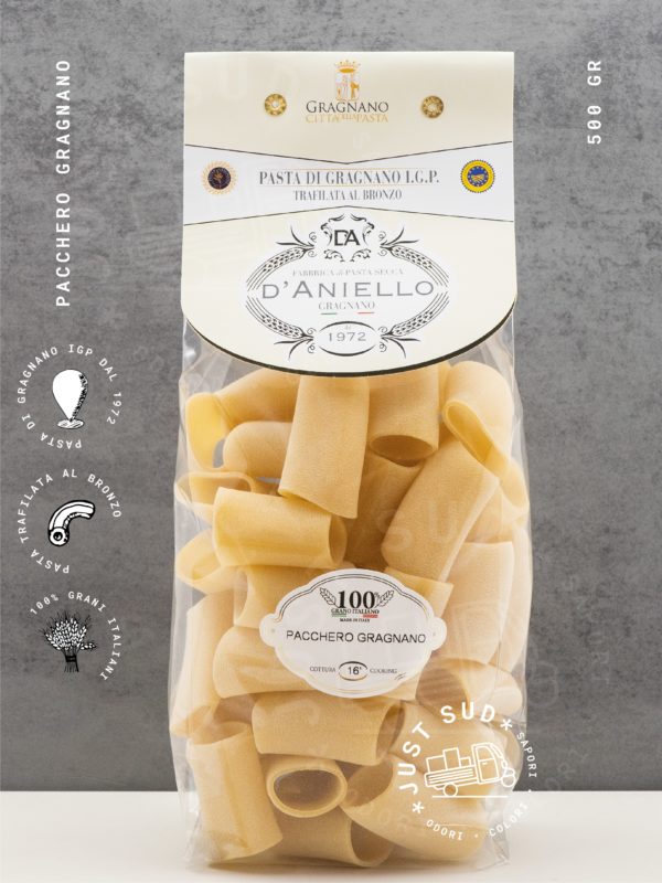pacchero pasta gragnano igp 100% grano italiano campania napoli