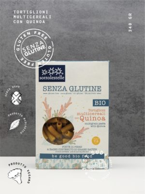 Sottolestelle tortiglioni multicerali quinoa senza glutine gluten free bio vegan