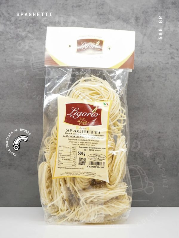 spaghetti pasta Puglia semola grano duro trafila al bronzo